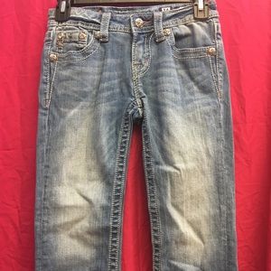 Girls Miss Me crop jeans